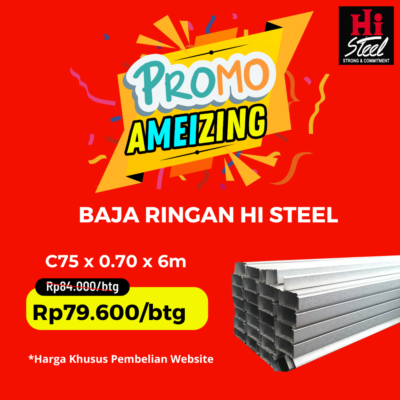 Promo Baja Ringan 0.70mm Hi Steel