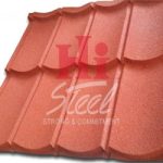Genteng Metal Pasir Hi Roof 2 X 4 X 0.25 mm - Merah Hati