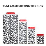 Plat Laser Cutting 120 x 240 x 2mm - Tipe HI 12