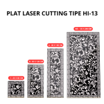 Plat Laser Cutting 60 x 60 x 2mm - Tipe HI 13