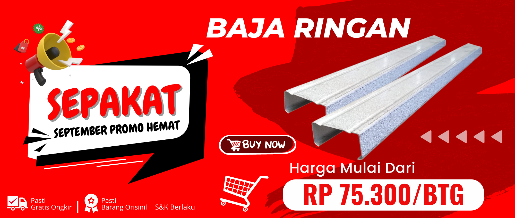 Promo Baja Ringan Murah Hi Steel