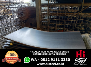 4 Alasan Plat Kapal Wajib untuk Konstruksi Laut & Dermaga