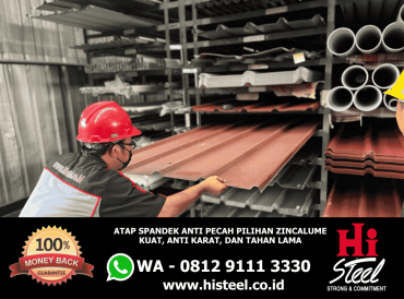 Atap Spandek Anti Pecah Pilihan Zincalume Kuat, Anti Karat, dan Tahan Lama