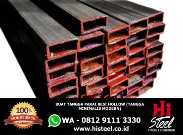 Buat Tangga Pakai Besi Hollow (Tangga Minimalis Modern)